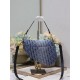 Dior Saddle Bag with Strap Blue Denim Dior Oblique Jacquard M0455CDCE