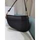 Dior Saddle Bag with Strap Black Grained Calfskin Black M0455CBAA