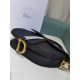 Dior Saddle Bag with Strap Black Grained Calfskin Black M0455CBAA