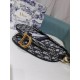 Dior Saddle Bag with Strap Blue Dior Oblique Jacquard M0455CTZQ