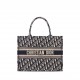 Dior Medium Dior Book Tote Ecru and Blue Dior Oblique Embroidery M1296ZRIW