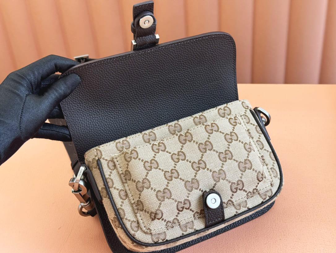 Gucci Bi-color GG super mini bag 795213 FADMD 9793