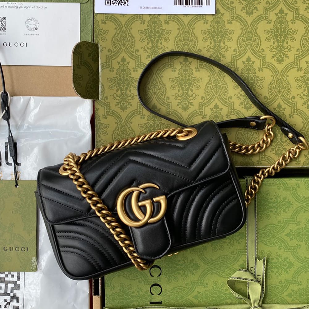 Gucci GG Marmont mini shoulder bag 446744 DTDIT 1000