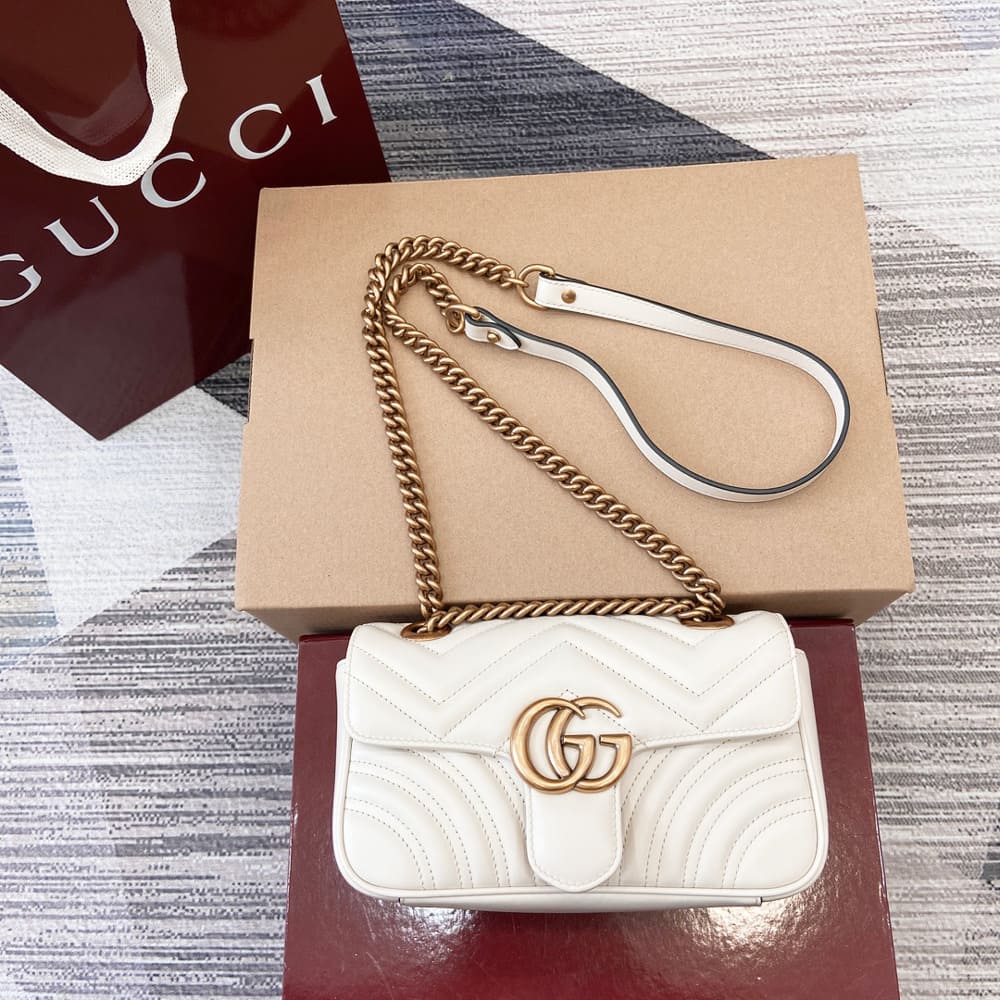 Gucci GG Marmont mini shoulder bag 446744 DTDIT 9022