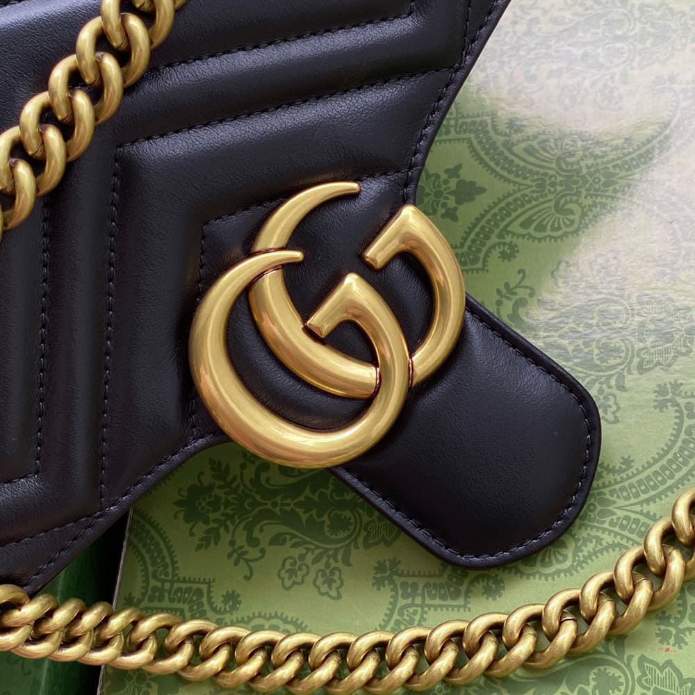 Gucci GG Marmont small shoulder bag 443497 DTDIT 1000