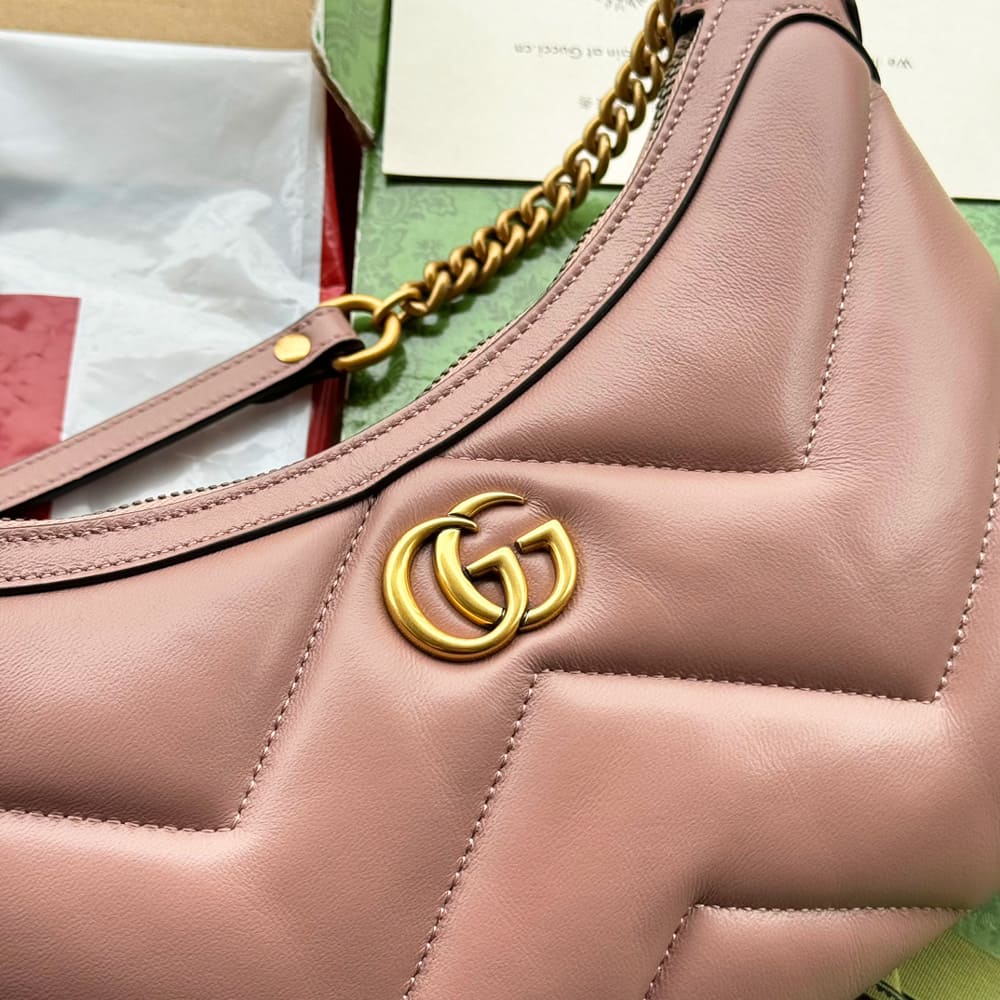 Gucci GG Marmont small shoulder bag 777263 - dust pink