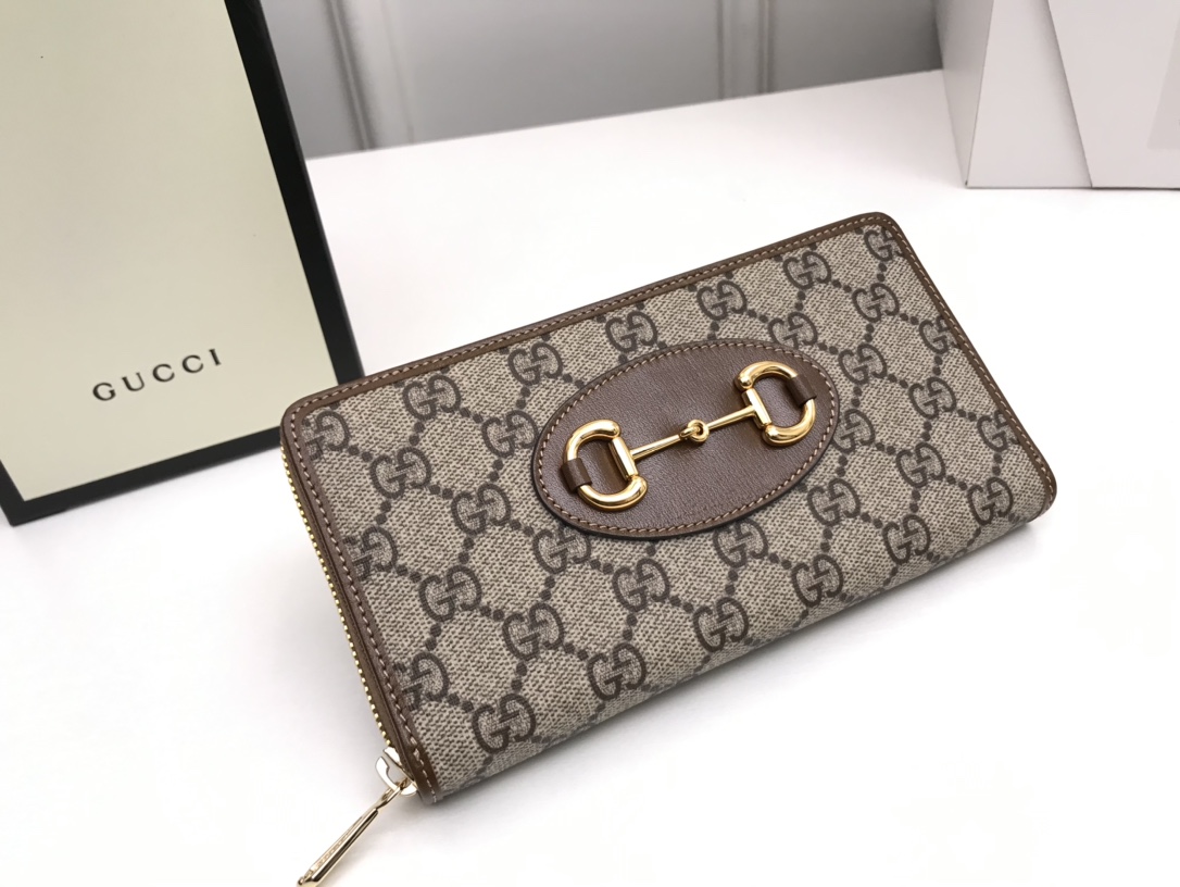 Gucci Horsebit 1955 zip around wallet 621889 92TCG 8563