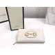 Gucci Horsebit 1955 zip around wallet 621889 - White Leather