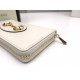 Gucci Horsebit 1955 zip around wallet 621889 - White Leather