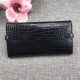 Hermès Kelly Wallet Shiny Alligator Long Black HE0003