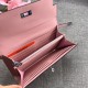 Hermès Kelly Wallet Shiny Alligator Long Pink HE0006