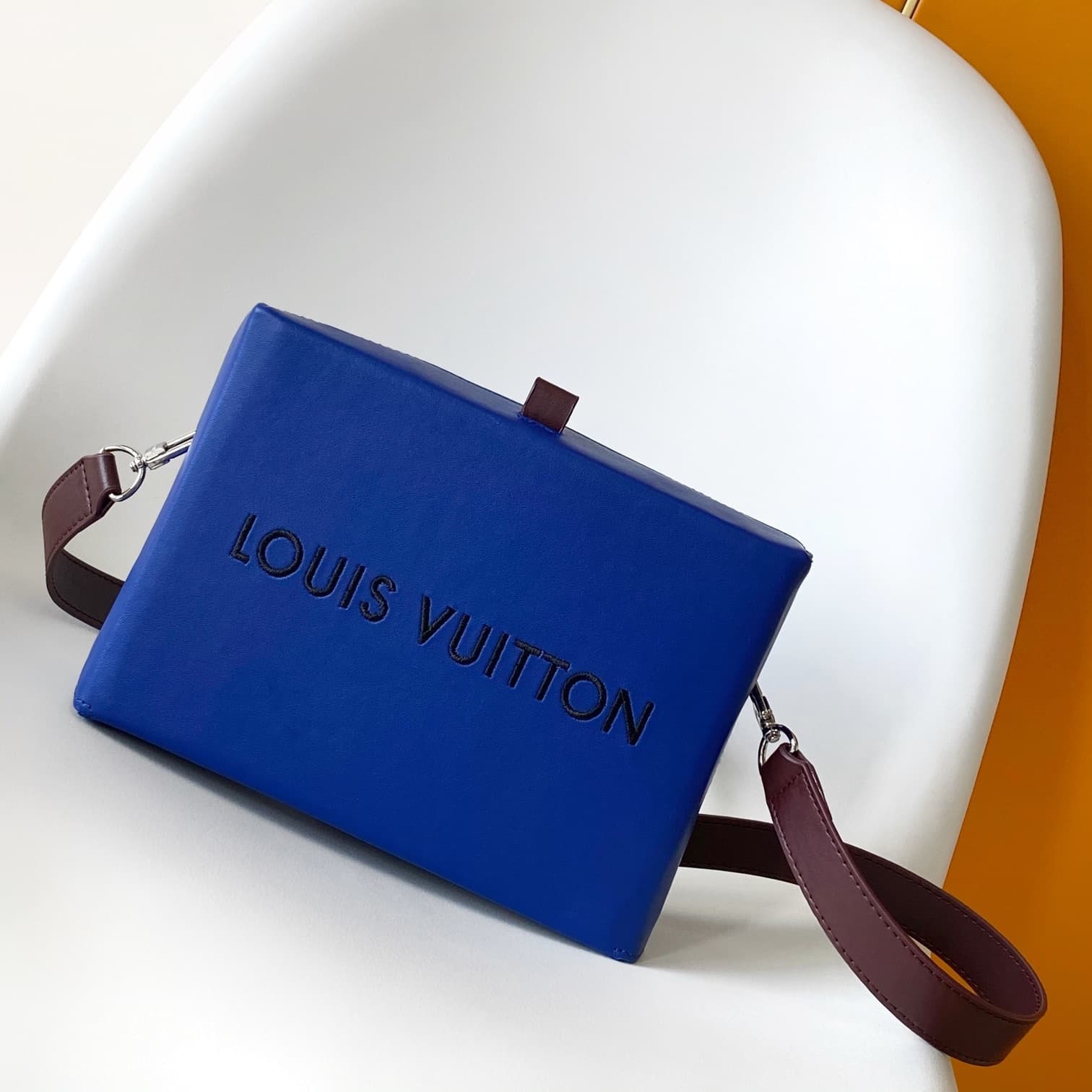 Louis Vuitton Shopper Handbag Royal Blue M24455 