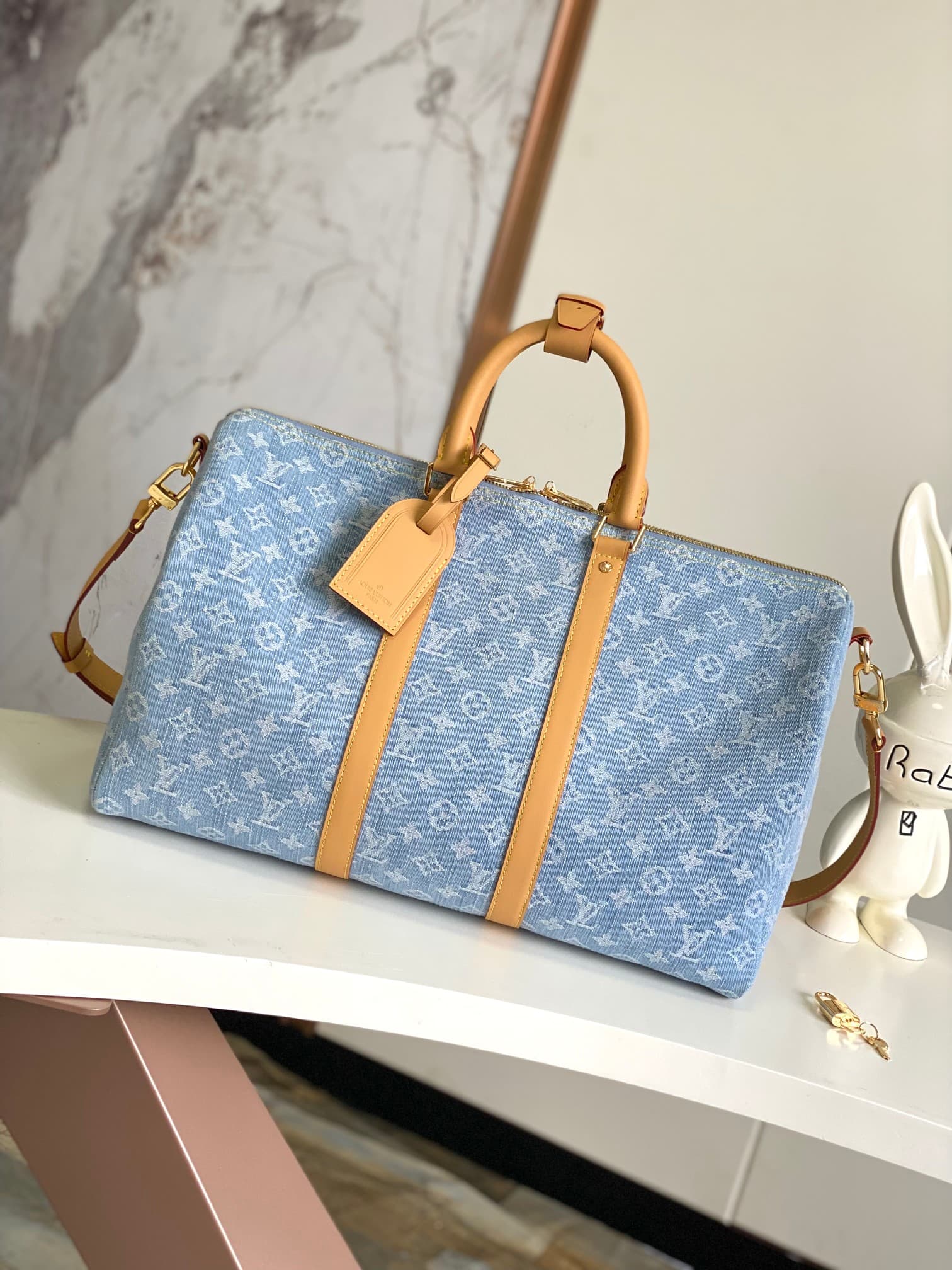 Louis Vuitton Keepall Bandoulière 45 Duffel Bag M25334 