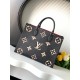 Louis Vuitton OnTheGo MM Handbag Black M45495