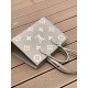 Louis Vuitton OnTheGo MM Handbag Light Khaki M45494