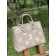 Louis Vuitton OnTheGo MM Handbag Light Khaki M45494