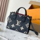 Louis Vuitton Onthego PM Handbag Black M45659