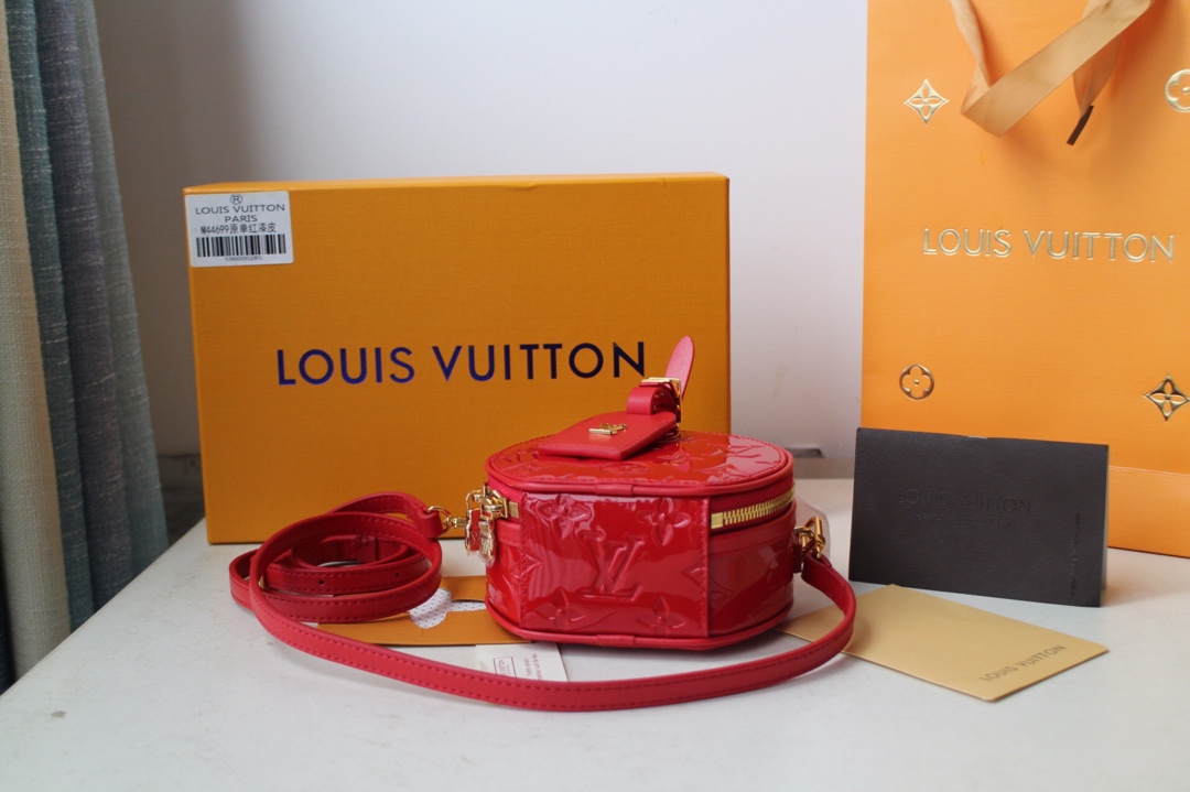 Louis Vuitton Mini Boite Chapeau Box Bag Red M44699