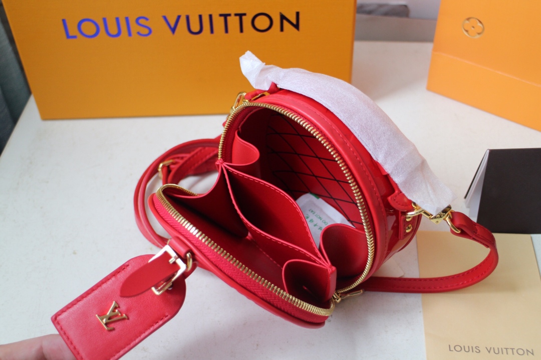 Louis Vuitton Mini Boite Chapeau Box Bag Red M44699