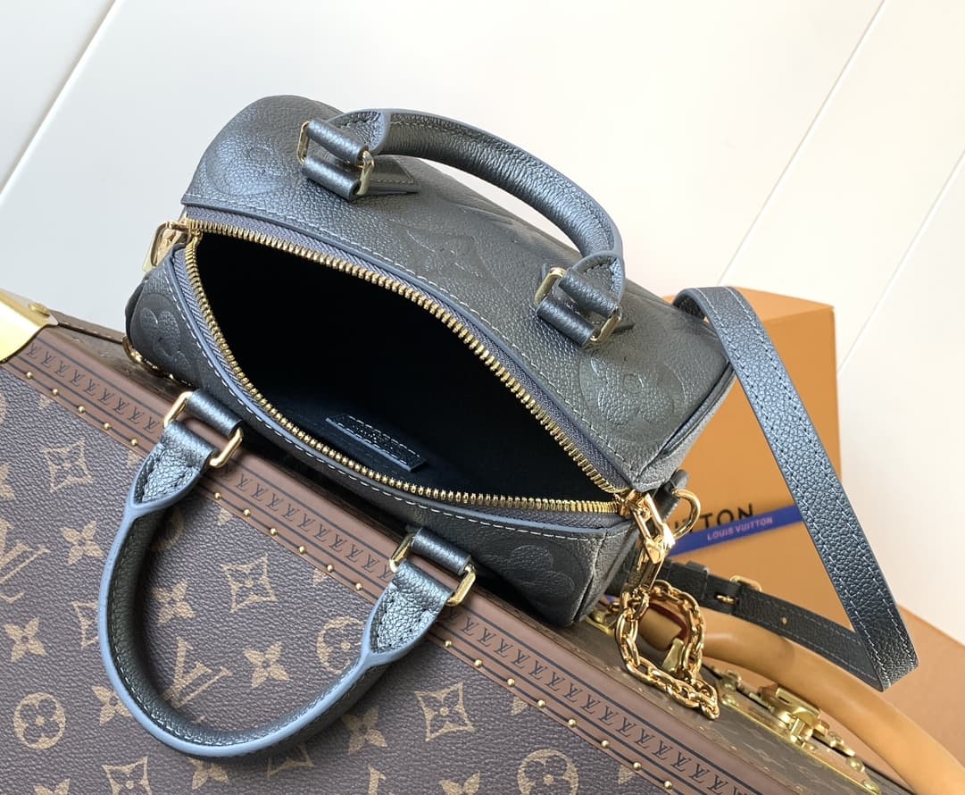 Louis Vuitton Speedy Bandoulière 20 Handbag Gun metal M12013