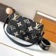 Louis Vuitton Diane Handbag Beige Black M46386