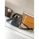 Louis Vuitton Diane Handbag Beige Black M46386