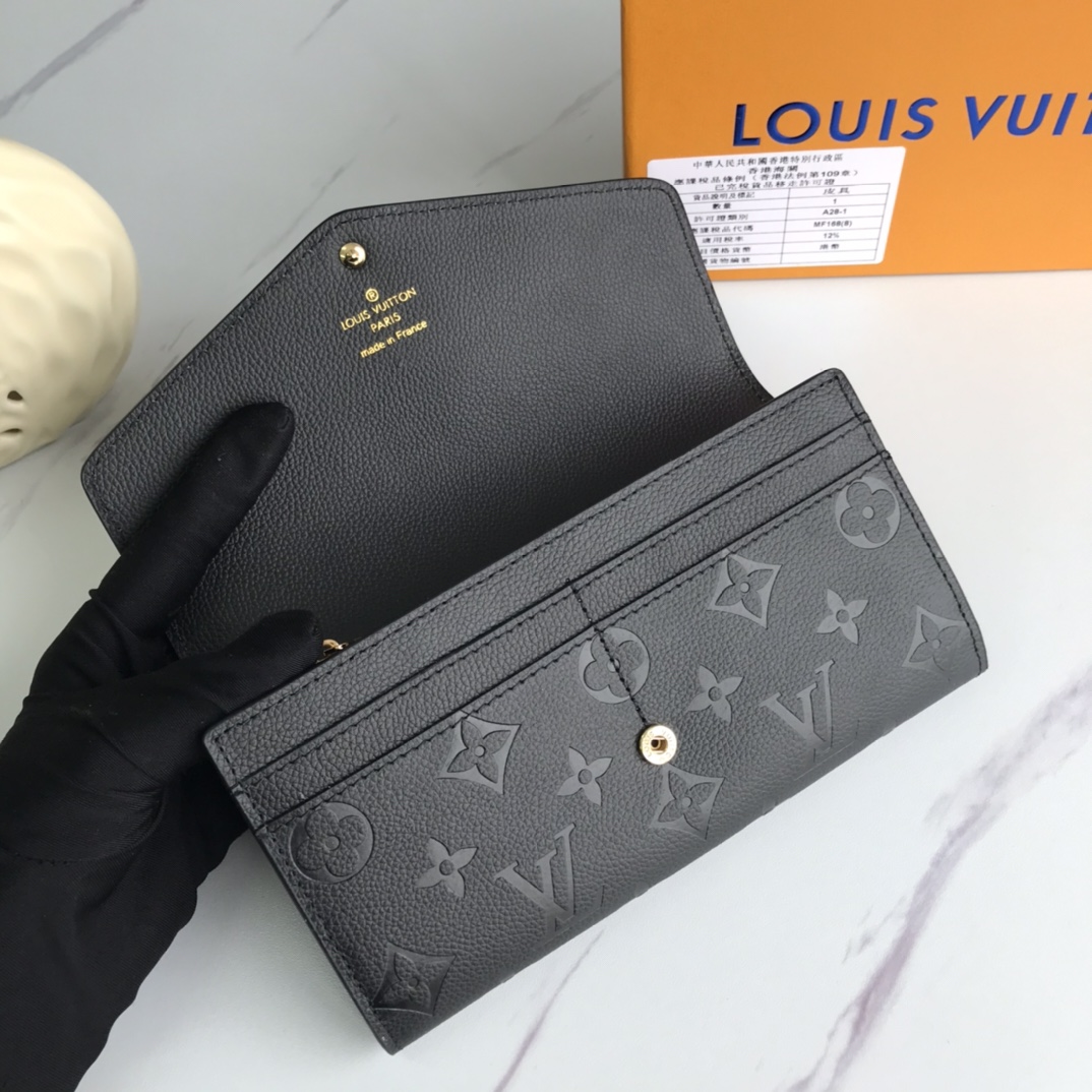 Louis Vuitton Sarah Wallet Black M61182