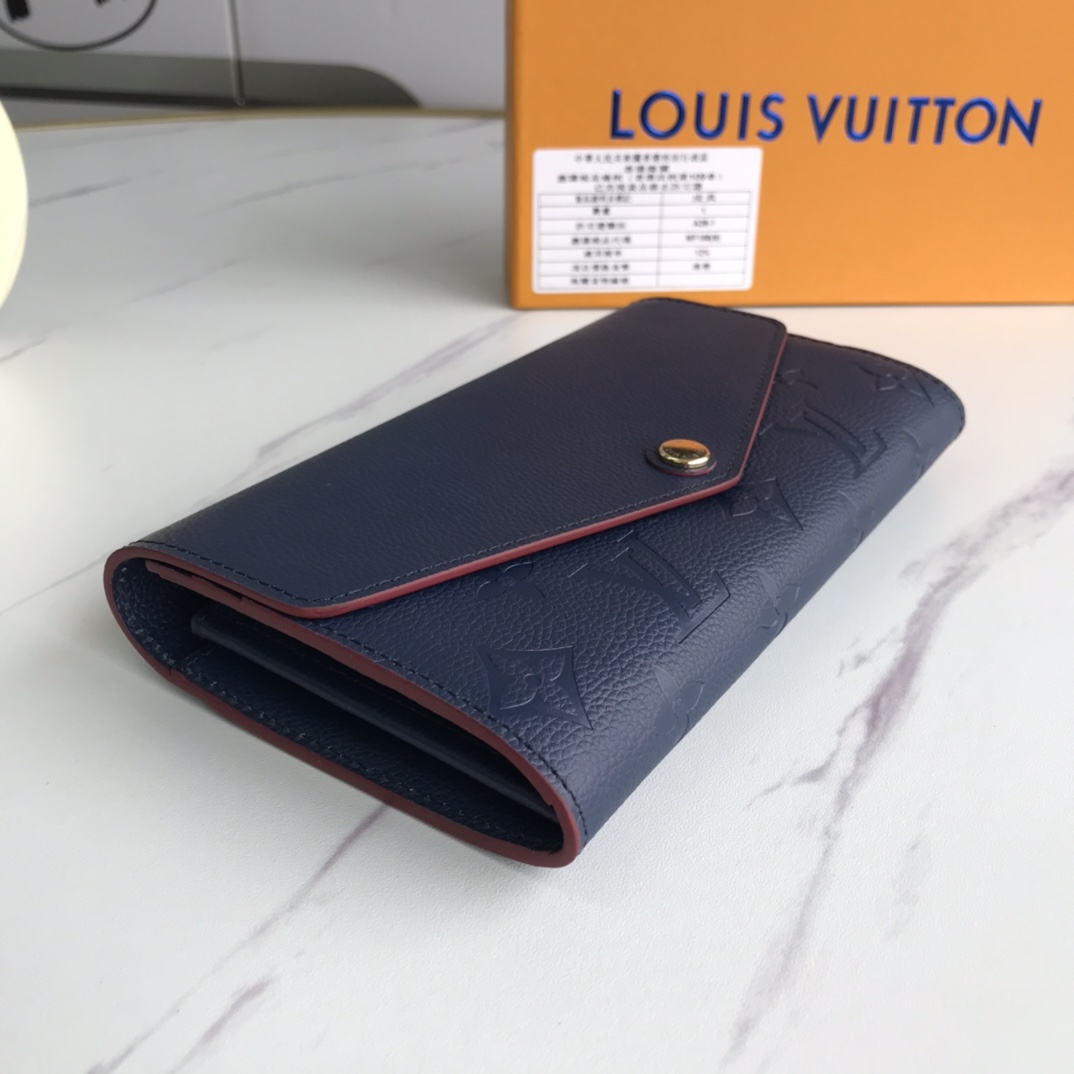 Louis Vuitton Sarah Wallet Navy M61182