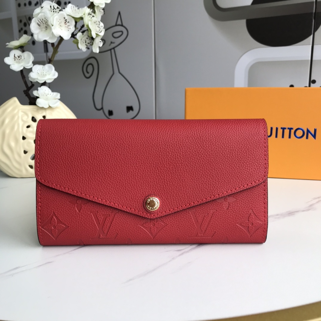 Louis Vuitton Sarah Wallet Red M61182