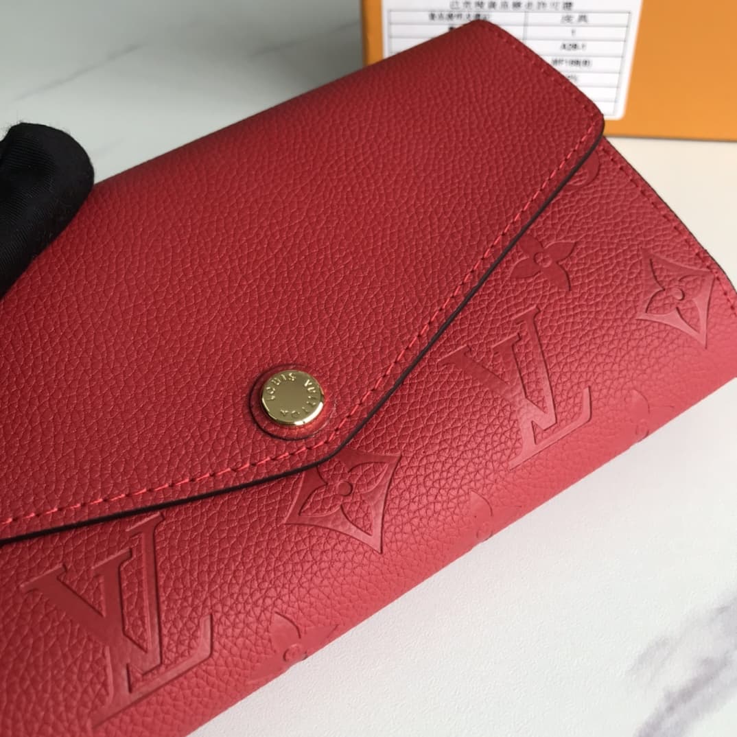 Louis Vuitton Sarah Wallet Red M61182