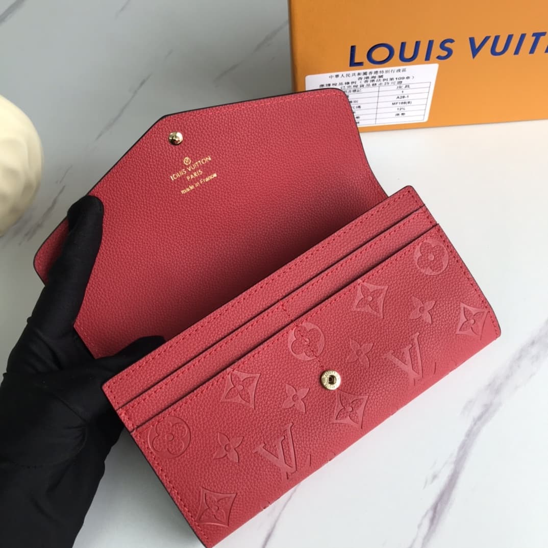 Louis Vuitton Sarah Wallet Red M61182