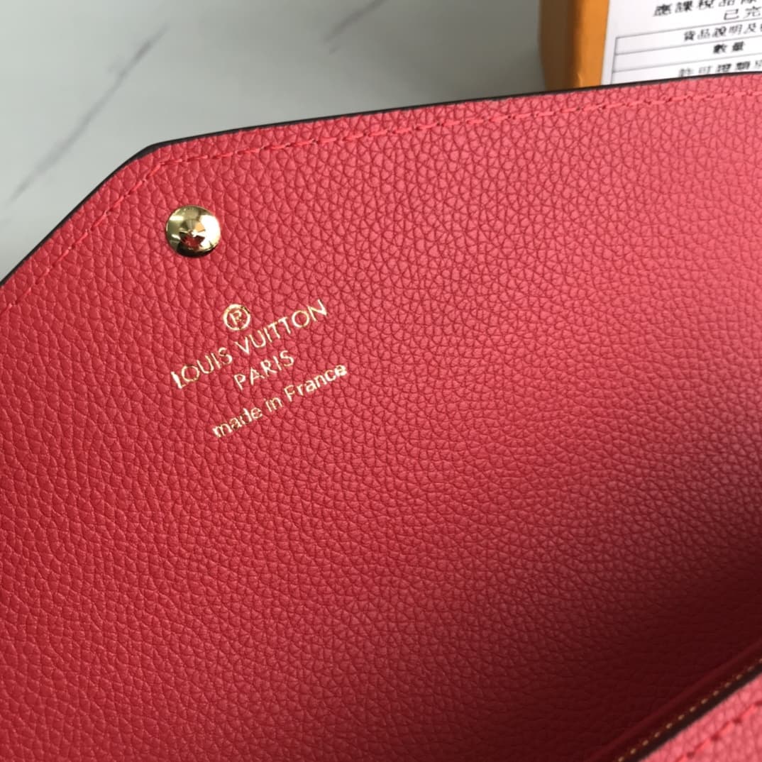 Louis Vuitton Sarah Wallet Red M61182