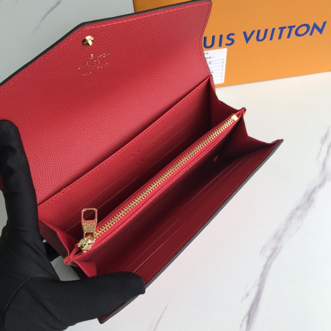 Louis Vuitton Sarah Wallet Red M61182