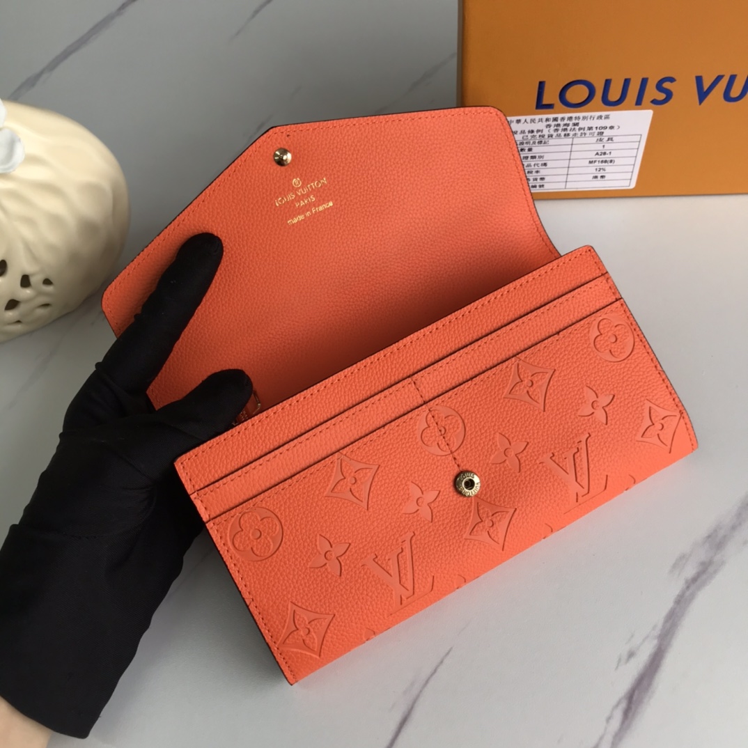 Louis Vuitton Sarah Wallet Orange M61182