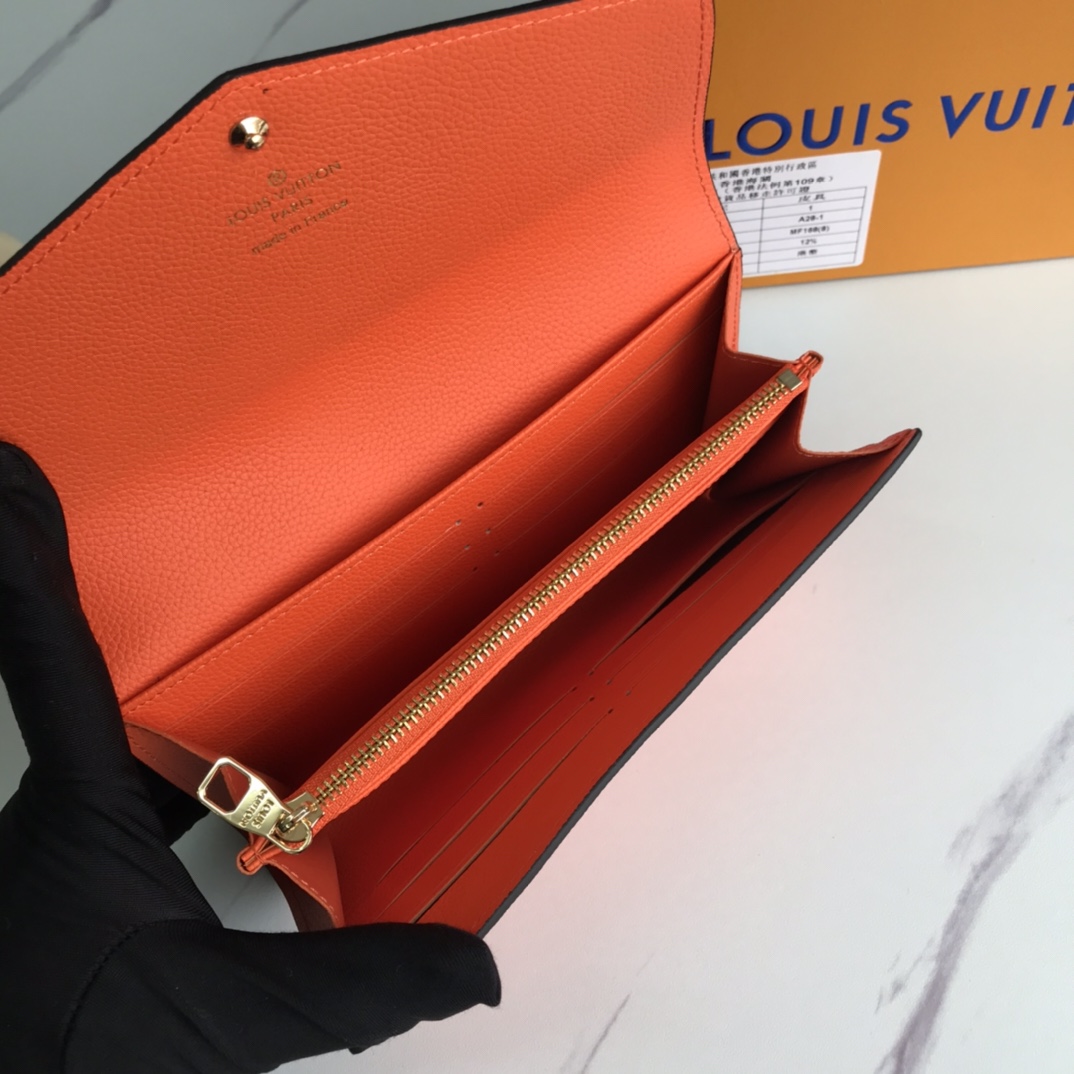 Louis Vuitton Sarah Wallet Orange M61182