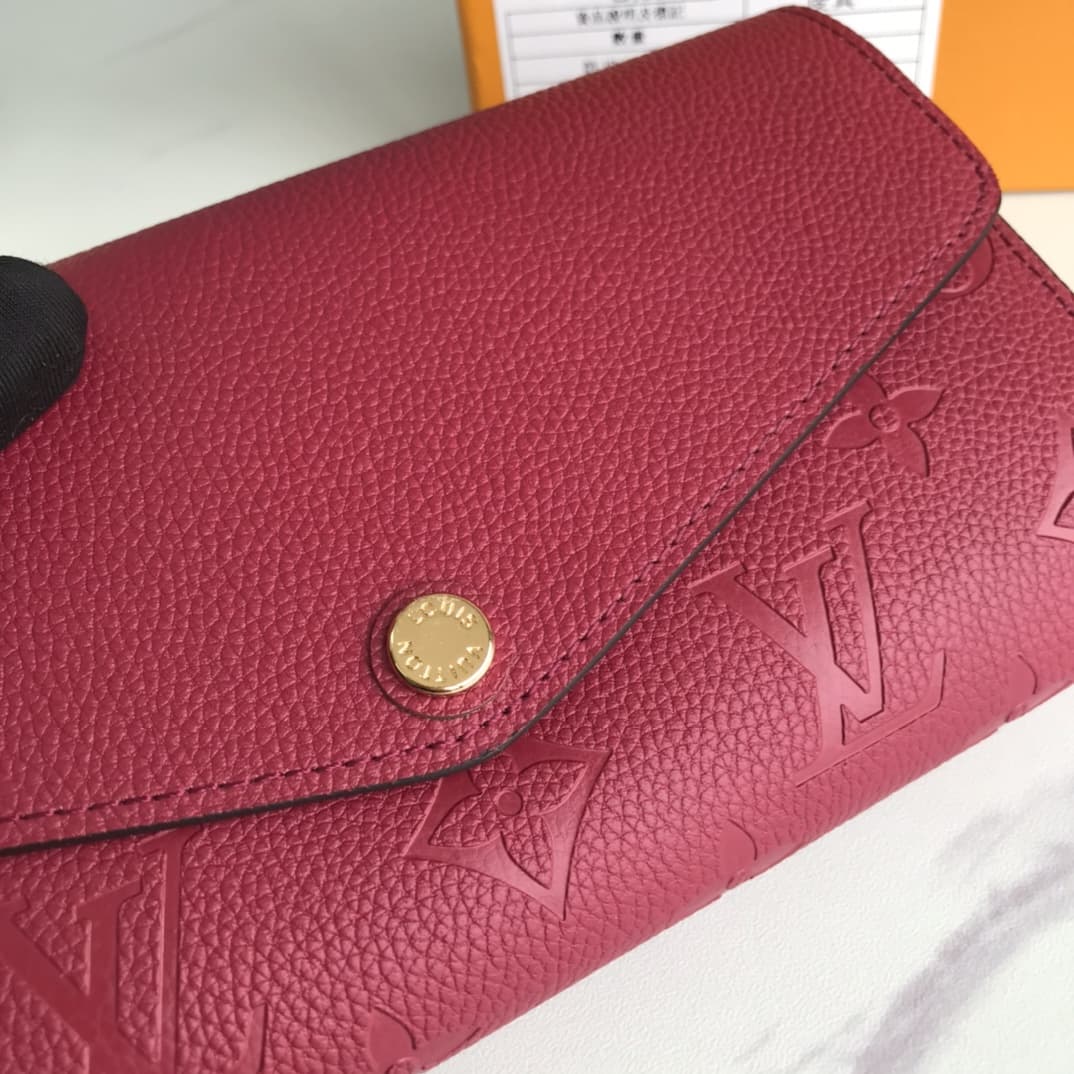 Louis Vuitton Sarah Wallet Dark Red M61182