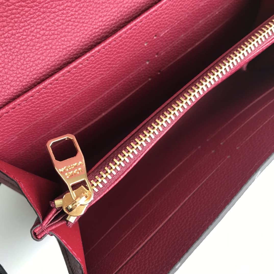 Louis Vuitton Sarah Wallet Dark Red M61182