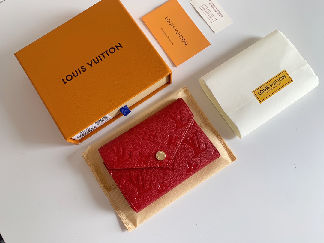 Louis Vuitton Victorine Wallet Red M64060