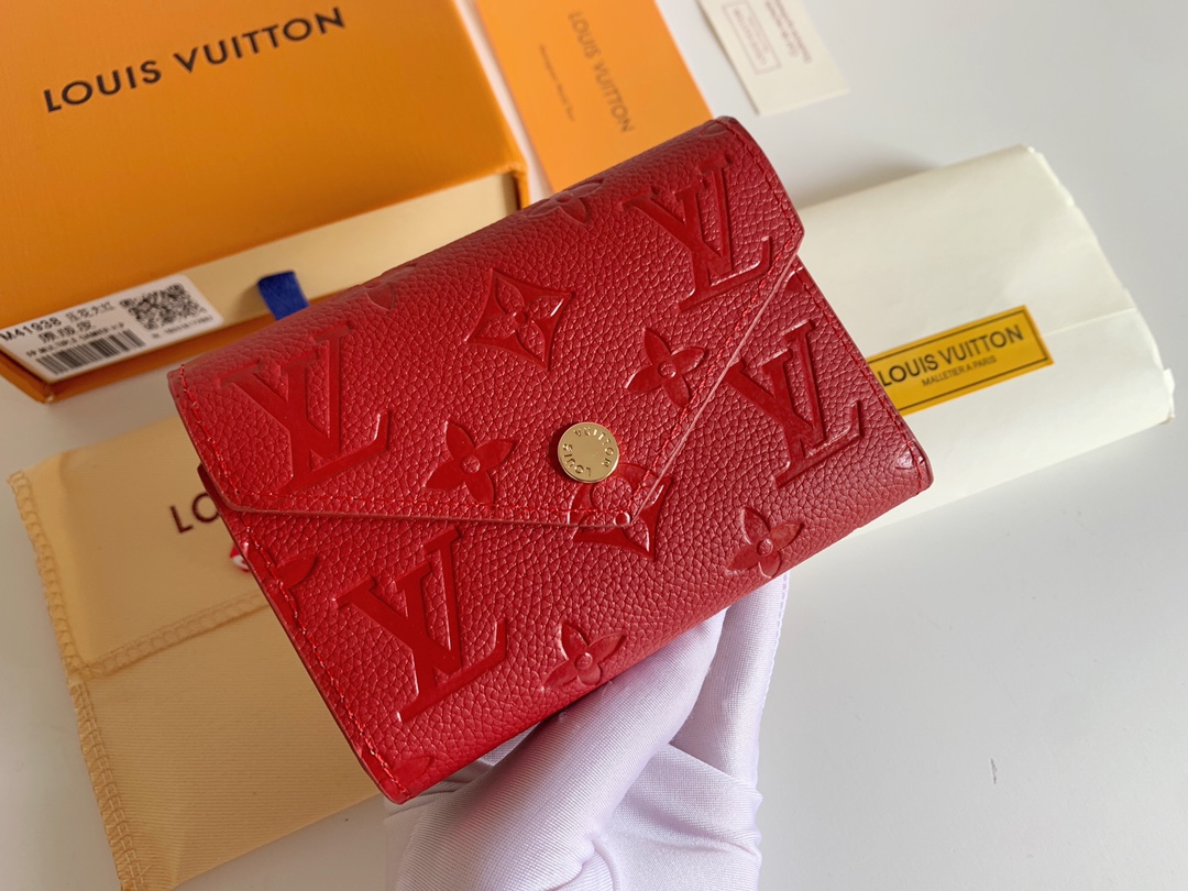 Louis Vuitton Victorine Wallet Red M64060