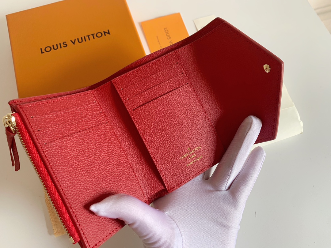 Louis Vuitton Victorine Wallet Red M64060