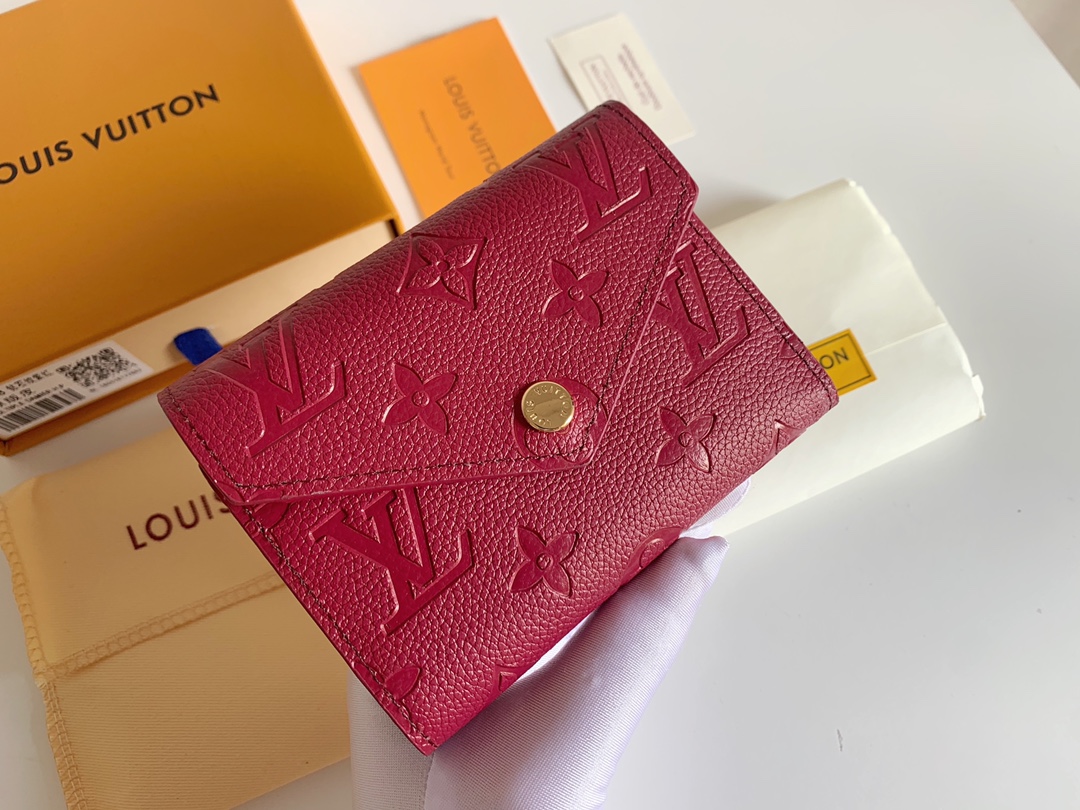 Louis Vuitton Victorine Wallet Dark Red M64060