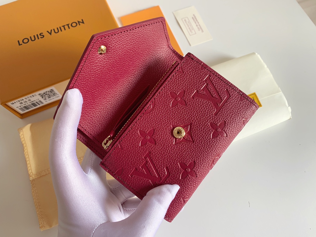 Louis Vuitton Victorine Wallet Dark Red M64060