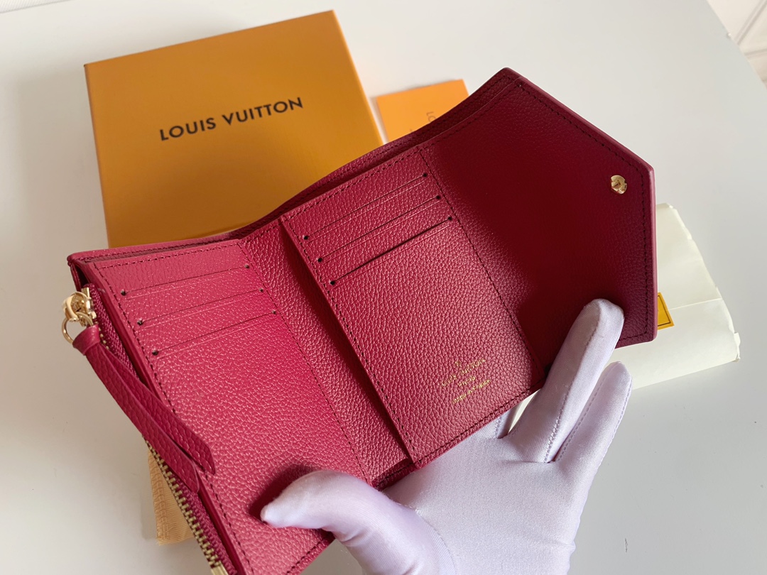 Louis Vuitton Victorine Wallet Dark Red M64060