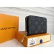 Louis Vuitton Zippy Coin Purse Wallet  Black M60067