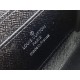 Louis Vuitton Zippy Coin Purse Wallet  Black M60067