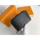 Louis Vuitton Zippy Coin Purse Wallet Black M60152