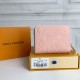 Louis Vuitton Zippy Coin Purse Wallet Pink M60574