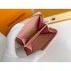 Louis Vuitton Zippy Coin Purse Wallet Pink M60574