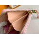 Louis Vuitton Zippy Coin Purse Wallet Pink M60574