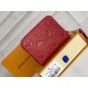 Louis Vuitton Zippy Coin Purse Wallet Red M60574